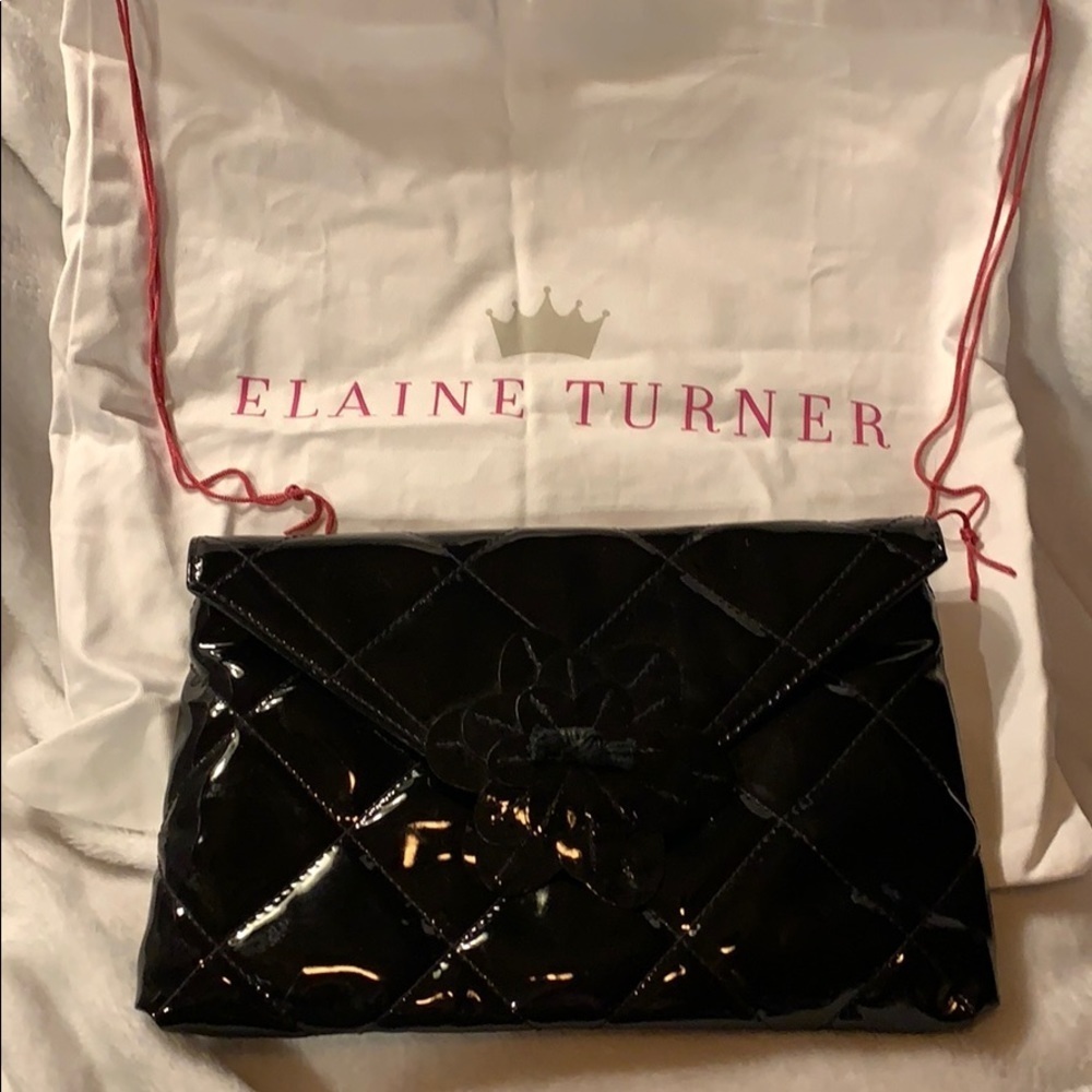 Elaine Turner Clutch w/Dust Bag & Pocket Mirror